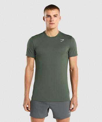 T Shirts Gymshark Arrival Hombre Verde | CO 3358KOR